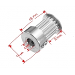 GT2 Pulley 20 teeth belt wide 10mm bore 5mm